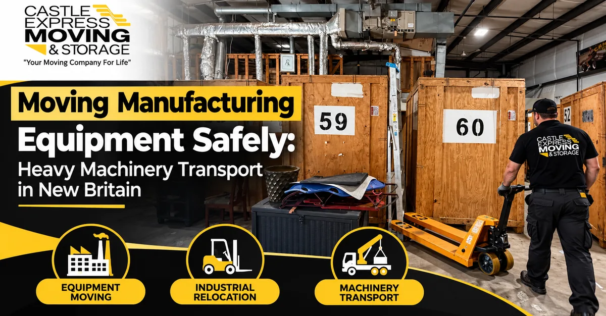 Moving Manufacturing Equipment Safely: Heavy Machinery Transport in New Britain — Castle Express Moving & Storage