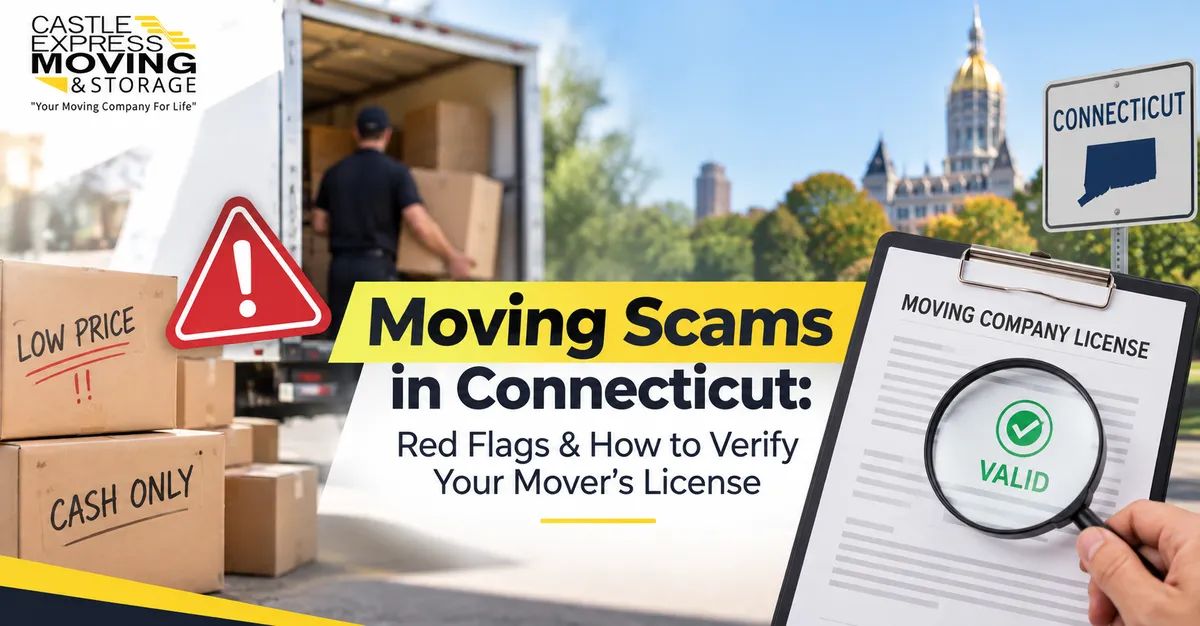 Moving Scams in Connecticut: Red Flags & How to Verify Your Mover's License — Castle Express Moving & Storage