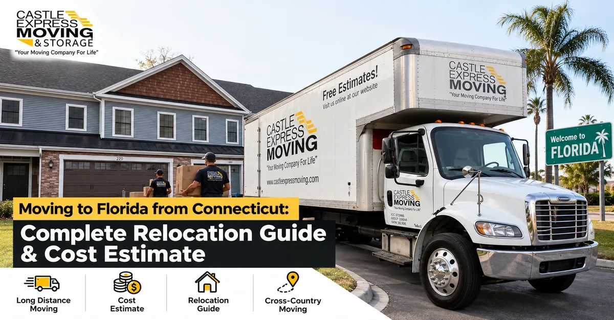 Moving to Florida from Connecticut: Complete Relocation Guide & Cost Estimate — Castle Express Moving & Storage