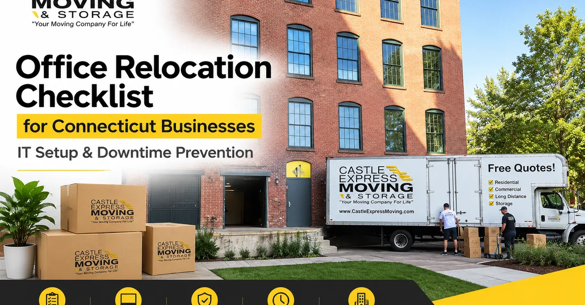 Office Relocation Checklist for Connecticut Businesses: IT Setup & Downtime Prevention — Castle Express Moving & Storage