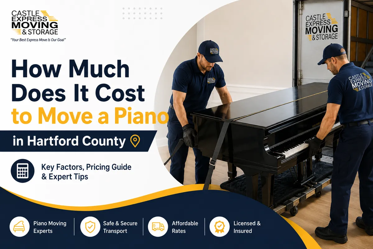How Much Do Piano Moving Companies Charge in Hartford County? — Castle Express Moving & Storage